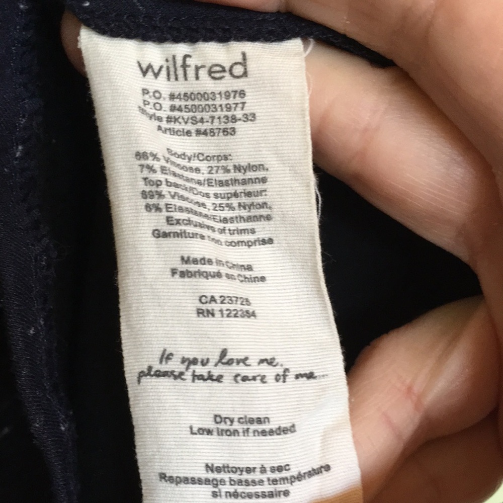 Wilfred skater flare two-tone blue mini skirt size 4 - Picture 4 of 9